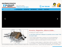 Tablet Screenshot of klemaks-gradnje.si